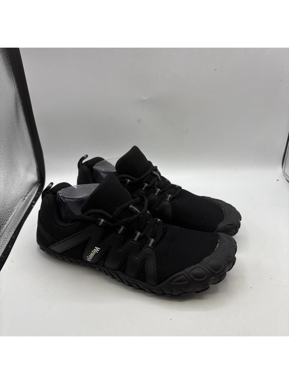 Weweya Barefoot Shoes Minimalist Black Wide Toe Box Mens Size 41 Men 8 Women 9